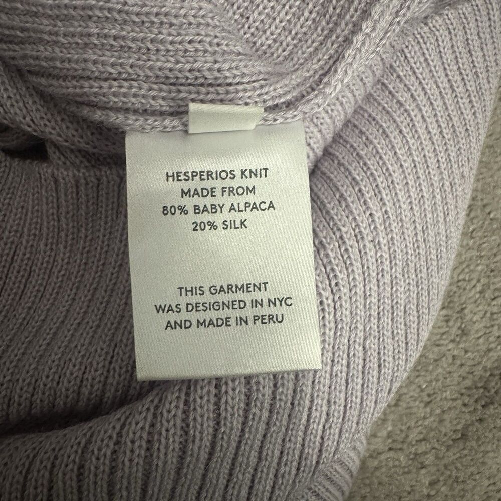Hesperios $520 Archimedes Skirt S Long Pencil Baby Alpaca Silk Peru Ribbed Chic - Picture 8 of 11